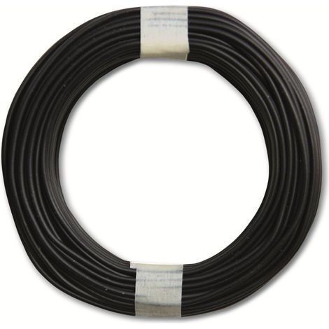 Fil de cuivre BELI-BECO, D 105/10 sw, 10m, noir, 0,5mm