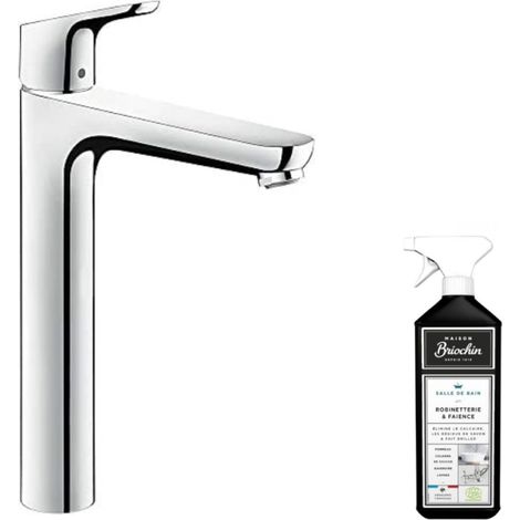 Hansgrohe – Mitigeur de lavabo avec tirette et vidage chrome – ComfortZone 230 – AirPower – EcoSmart – QuickClean – Cartouche céramique (1/4)