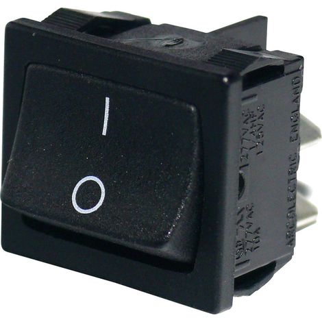 Arcolectric (Bulgin Ltd.) H8650VBAAG Wippschalter H8650VBAAG 250 V 10 A 2 x Ein/Aus rastend 1 St.