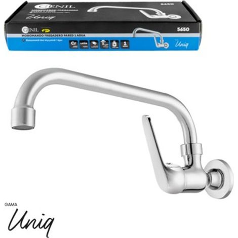 Monomando Fregadero Pared 1 Agua Gama Uniq Latón (1/5)