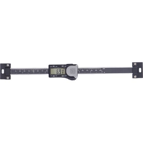Calibro a corsoio orizzontale IP54 aqxreight con display LCD e scala lineare digitale, strumento di misurazione con funzione di azzeramento dati, intervallo di misurazione 0-100 mm / 0,0-3,9 pollici ( (1/5)