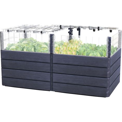 GARANTIA ERGO QUADRO TurboPlus 2 L 80 letto rialzato Wood, incl. sistema di risparmio idrico FLORA