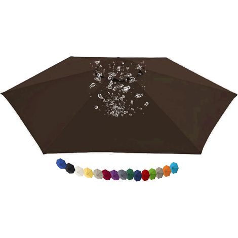 Tissu de Remplacement pour Parasol Déporté Toile de Rechange pour Parasol, Bâche de Remplacement pour Parasol Déporté, pour Terrasse Jardin Piscine(N12,11.5 FT 350cm 8 Ribs)