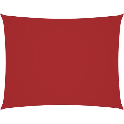 Maison Exclusive - Toldo de vela rectangular tela Oxford rojo 4x6 (1/5)