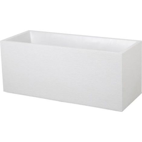 EDA Vaso de flores Graphit - 99,5 x 39 x H 43 cm - 97,6 L - Blanco cerusé