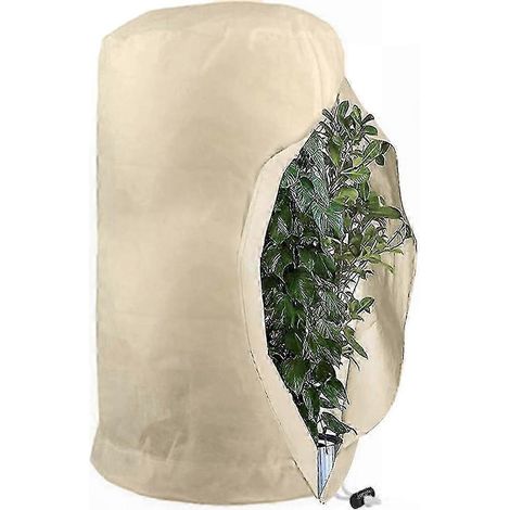 Housse d'hivernage pour plantes, sacs de protection antigel réutilisables avec cordon de serrage pour jardin (1/5)
