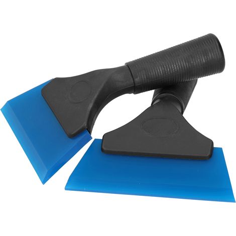 2 raclettes à glace et à neige pour vitres de voiture, avec poignée antidérapante, outil de nettoyage du verre (1/5)