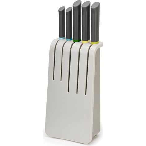 Set di JosephJoseph Joseph Duo block knives, design moderno e funzionale, ideale per tagli di precisione, robusto e pratico, perfetto per la vostra cucina, colore elegante