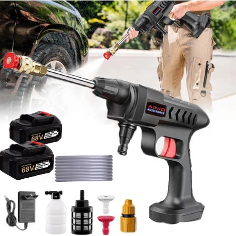 Pistola a spruzzo ad alta pressione 200W 50Bar 18V cordless per auto, lavatrice potente, utensile elettrico Makita, con 1 batteria 30.000 mAh