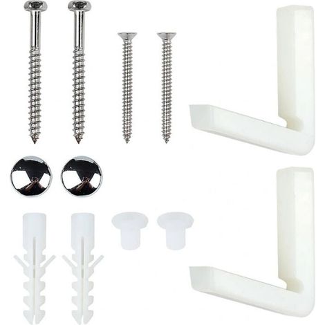 Plancher Salle De Bains WC Cuvette De Toilette/Bidet Fixation Latérale Salle De Bains Kit De Montage Vis Supports (1/4)