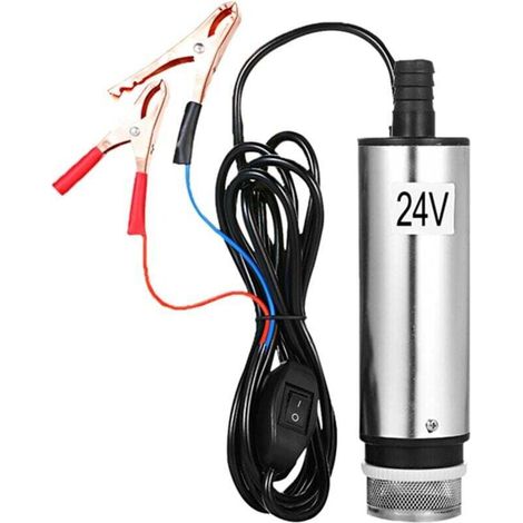 24V 51mm Edelstahl-Tauchpumpe für Öl, Wasser und Dieselkraftstoff – Pumpen für den Umschlag von Öl und Flüssigkeiten im Auto – Crezuo