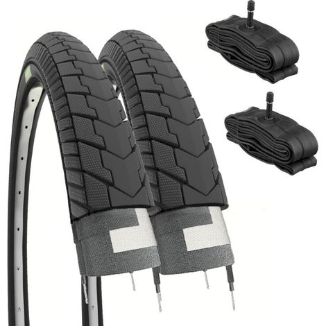 2 COPERTONI 24X1.75 SLICK +CAMERE AMERICA PNEUMATICI 24" (1/4)
