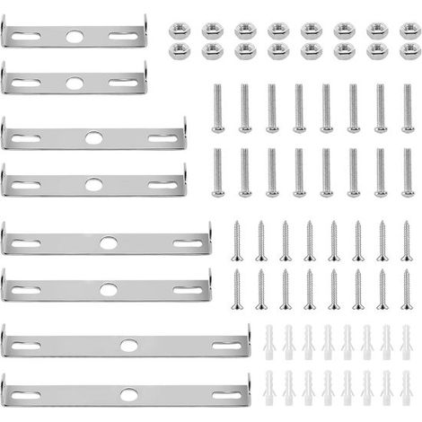 8x Deckenplatte 80 mm 90 mm 100 mm 110 mm mit Schrauben Montagehalterung Lampenhalterungen Deckenlampenhalterung für Deckenlampen Querträger-Set (1/5)