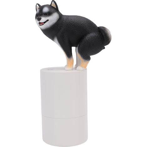 Distributeur de savon en mousse amusant pour chien, Animal mignon, automatique, sans contact, pour salle de bain, cuisine, cadeaux de pendaison de crémaillère, noir (1/5)