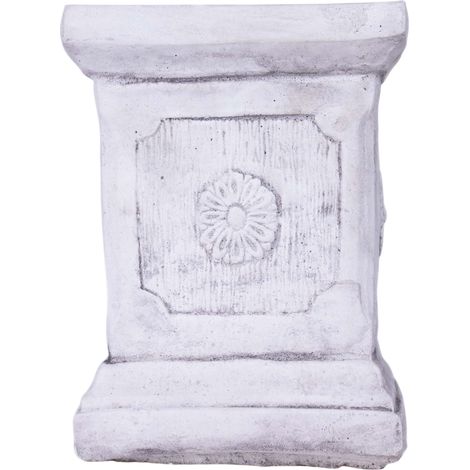 Columna escultórica de hormigón para una flor de jardín (1/3)