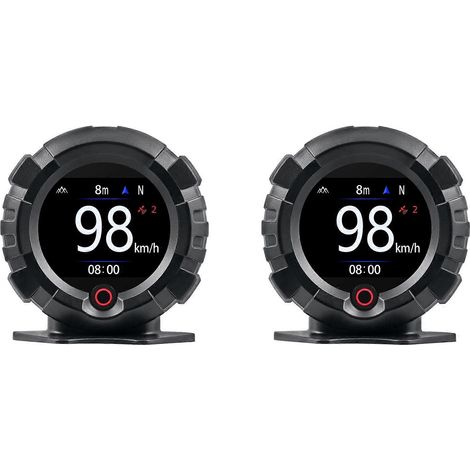 2X X95 GPS de voiture avec inclinomètre numérique, affichage tête haute et compteur de vitesse pour véhicules tout-terrain. (1/5)