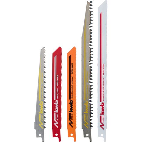 Lame universali per gattuccio sega alternativa universale set 5 pz 2 legno 3 ferro (1/5)