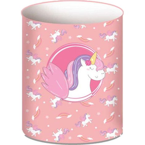Pot à crayon métallique licorne (1/2)