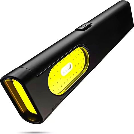 Multifunktionale, wiederaufladbare T7-LED-Taschenlampe mit USB-C-Anschluss und 6 COB-Lichtmodi, kompakte und robuste tragbare Lampe für Zuhause, Werkstatt und Camping. (1/5)