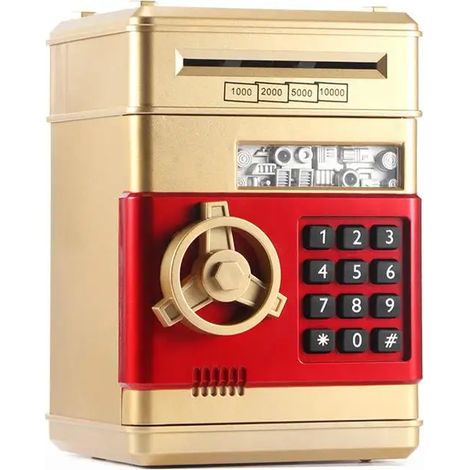 Electronic Piggy Bank Safe Money Boxes For Kids Digital Coins Money Saving Safe Box Mini ATM Machine Child Christmas Gifts (1/5)