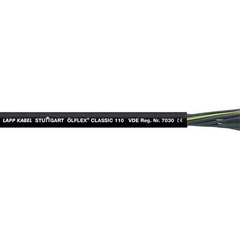 LAPP ÖLFLEX® CLASSIC 110 BK Steuerleitung 2 x 0.75 mm² Schwarz 1119809/100 100 m