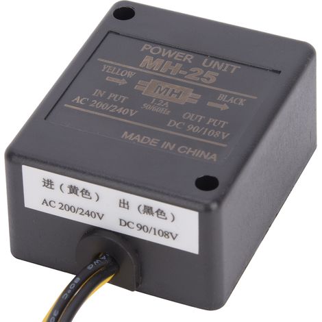 Redresseur de frein moteur BERM@ MH-25, alimentation 200-240V AC, sortie 90-108V DC, 1,2A, 50/60Hz, convertisseur pour moteur électrique (1/5)