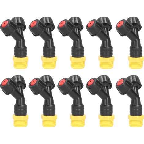 10 buses de brumisation filetage mâle G1/2 pour irrigation agricole et jardin, kit de 10 pièces, pulvérisateurs d'arrosage (1/5)