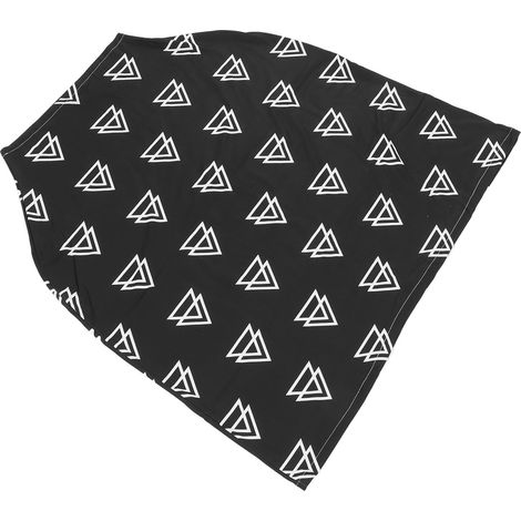 Atmungsaktives Stilltuch, gemustert, waschbar, aus Polyester, Stilltuch, Handtuch, schwarzer Grund, dreieckiges Muster (1/5)