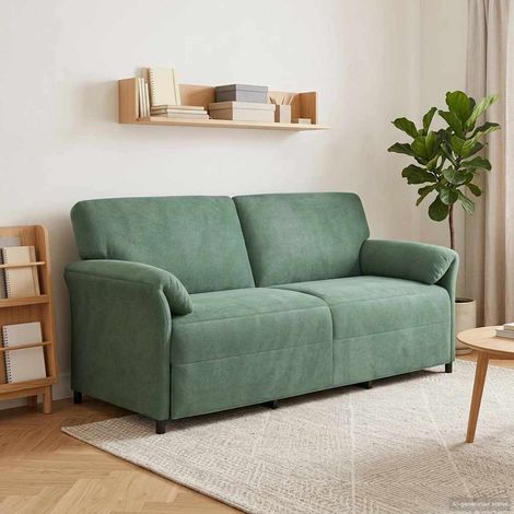 Sofá de 3 plazas Verde Mar 198 x 83 x 95 cm Terciopelo