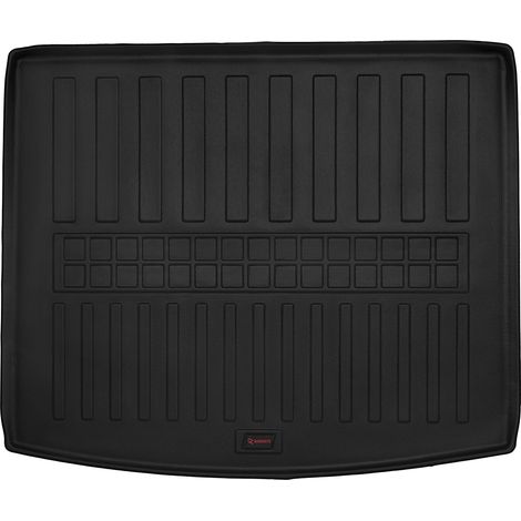 6020061 - Alfombrilla de maletero con inserción de goma 3D - TPE con borde elevado para: Skoda Karoq (2018-)/ Seat Ateca (2016-) piso superior (1/5)