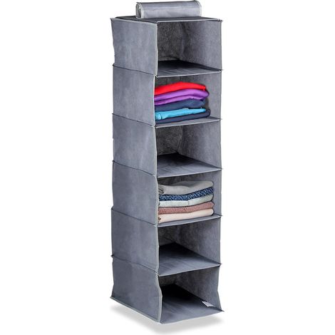 Organizzatore per armadio sospeso a 6 ripiani