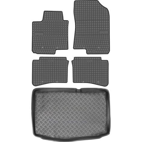 Hyundai i20 II Schrägheck (2014–2020) – SET: Gummifußmatten + Kofferraummatte