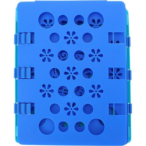 und funktional zusammenfaltbares Kleiderbrett aus blauem