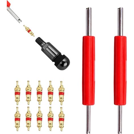 Double Head Valve Core Extractors Valve Core Tyre Valve Removal Tool, Retractor, Double Head Valve Core Extractor for Trucks, Bicycles, Motorcycles, Auto Maintenance