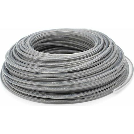 Hilo de corte universal de acero de 3,0 mm, alambre de acero resistente para desbrozadora de césped con cabezal de impacto y jardinería. (1/5)