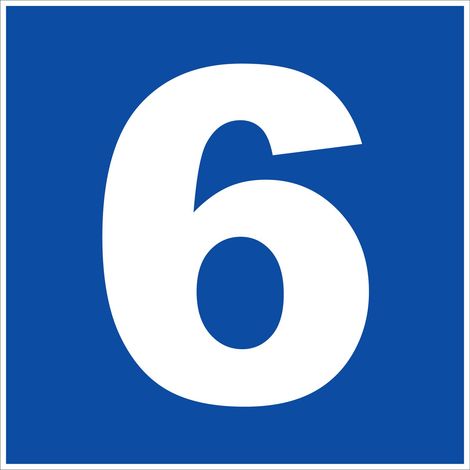 N°6 - 200x200mm - Rigide Bleu - 4220710