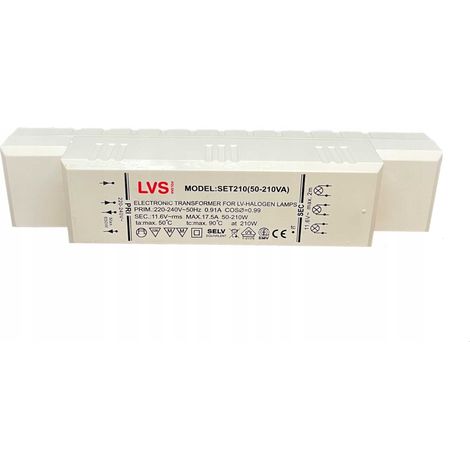 Transformador electrónico para lámparas halógenas de 210 W (1/2)