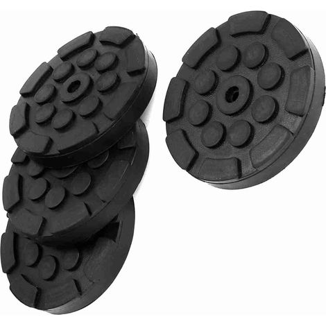 4 Patins en caoutchouc ronds pour cric auto, coussinets de levage, accessoires de levage de véhicule (1/5)