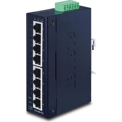 Planet IP30 Slim tipo 8-P Industriale, IGS-801M