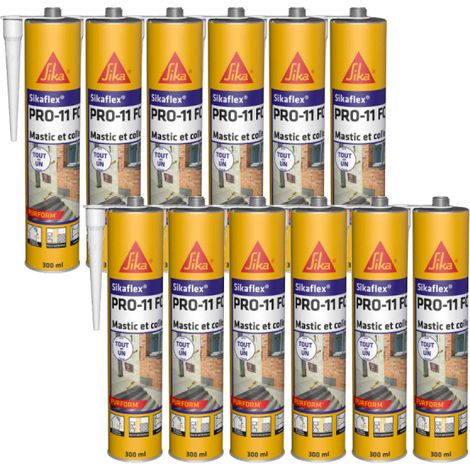 Juego de 12 adhesivos SIKA Sikaflex PRO 11 FC Purform - Blanco - 300ml