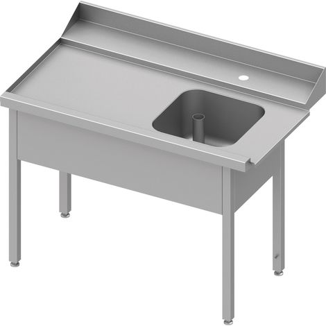 Table Inox Adossée de Chargement pour Lave Vaisselle à Capot - Stalgast