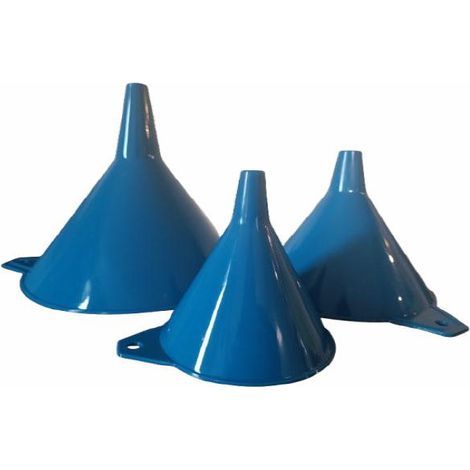 Set de embudos plásticos universales 3 piezas, herramienta práctica para trasvase seguro, diseño resistente y versátil, alta calidad, compatibilidad con sistemas de filtrado, color transparente.
