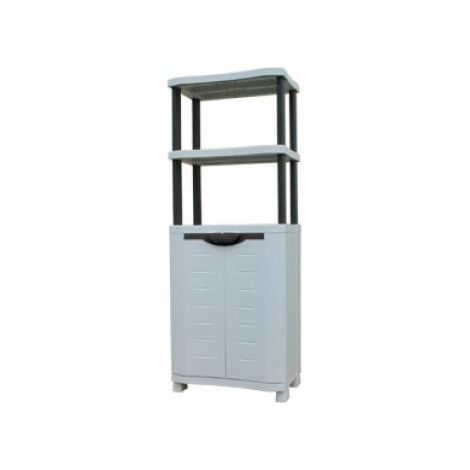 Armario Resina Jardin Alto Lejas Con Estanteria Ken 70 Cmts (1/4)