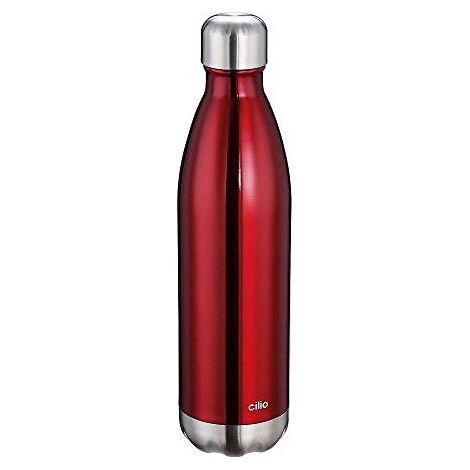 Bottiglia termica Cilio in acciaio rosso 750 ml (1/2)