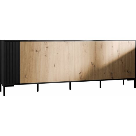 Aparador Fabula II , 74x200cm, Número de puertas: 040cm, MDF, Aglomerado laminado