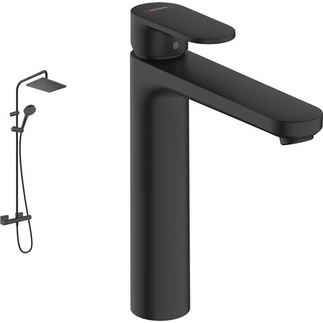 Colonne de douche avec mitigeur thermostatique, douche pluie avec robinet (1/5)