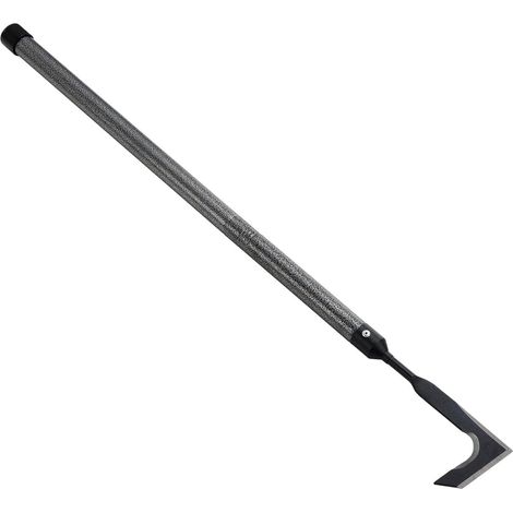 1 - Grattoir à joints - Désherbeur manuel - Lame double tranchant - Manche extensible 140 cm - Pour dalles et allées - Bois naturel