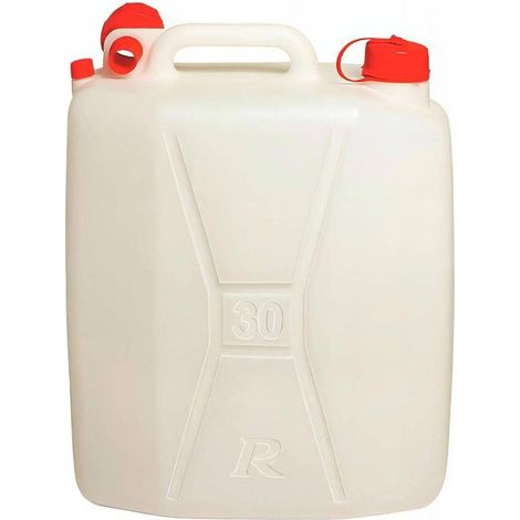 Jerrican Alimentaire 30L - Polyéthylène - Résistant et Pratique - Ergonomique - D-Work