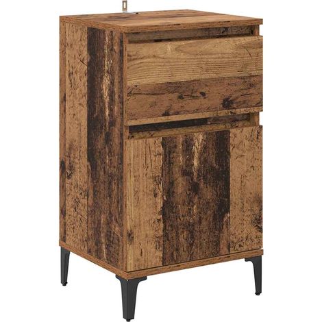 Maison Exclusive - Armadio da Notte con cassetto Legno vecchio 40 x 35 x 70 cm