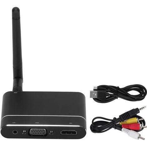 1 Clé USB sans fil, adaptateur HD 1080p, interface VGA audio, compatible iOS Android (1/5)